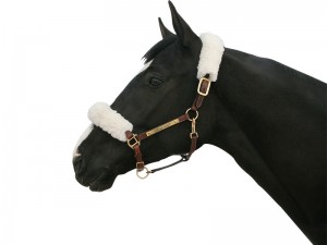 Halfterschoner-Set-31cm / Nase, 43 cm / Genick-Weiss